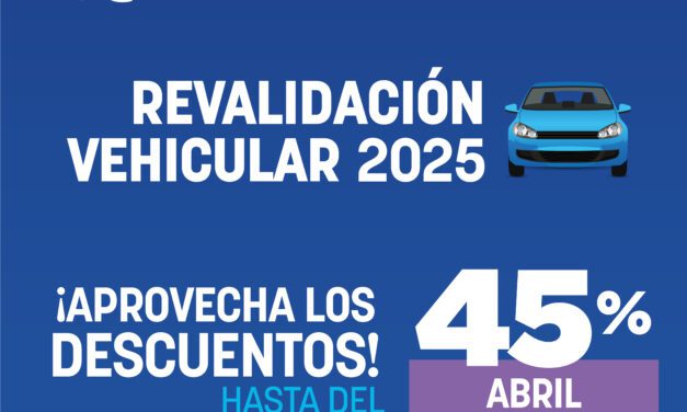 Invitan a aprovechar último día de descuento por pago en Revalidación Vehicular