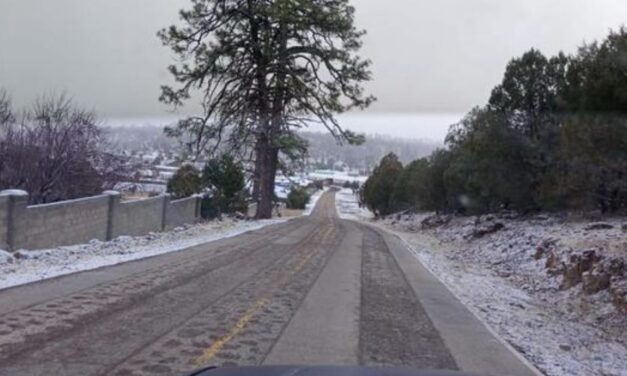 Se registra caída de nieve y aguanieve durante las primeras horas de este sábado