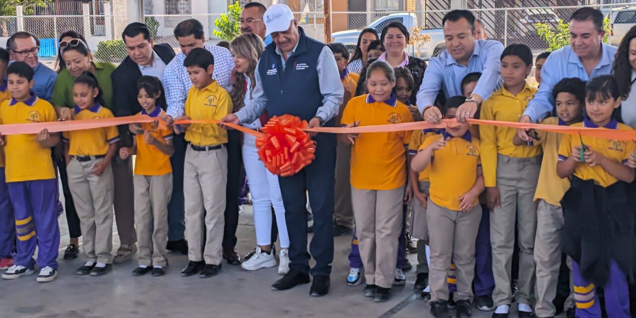 Inauguran SEyD y Municipio de Delicias obras de infraestructura en tres escuelas