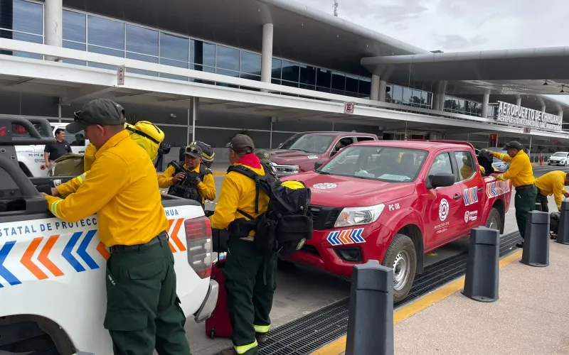 Refuerzan brigadistas del Estado de México acciones contra incendios forestales en el municipio de Madera