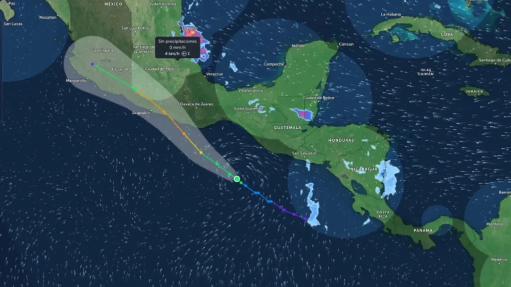 Alerta por tormenta Erick
