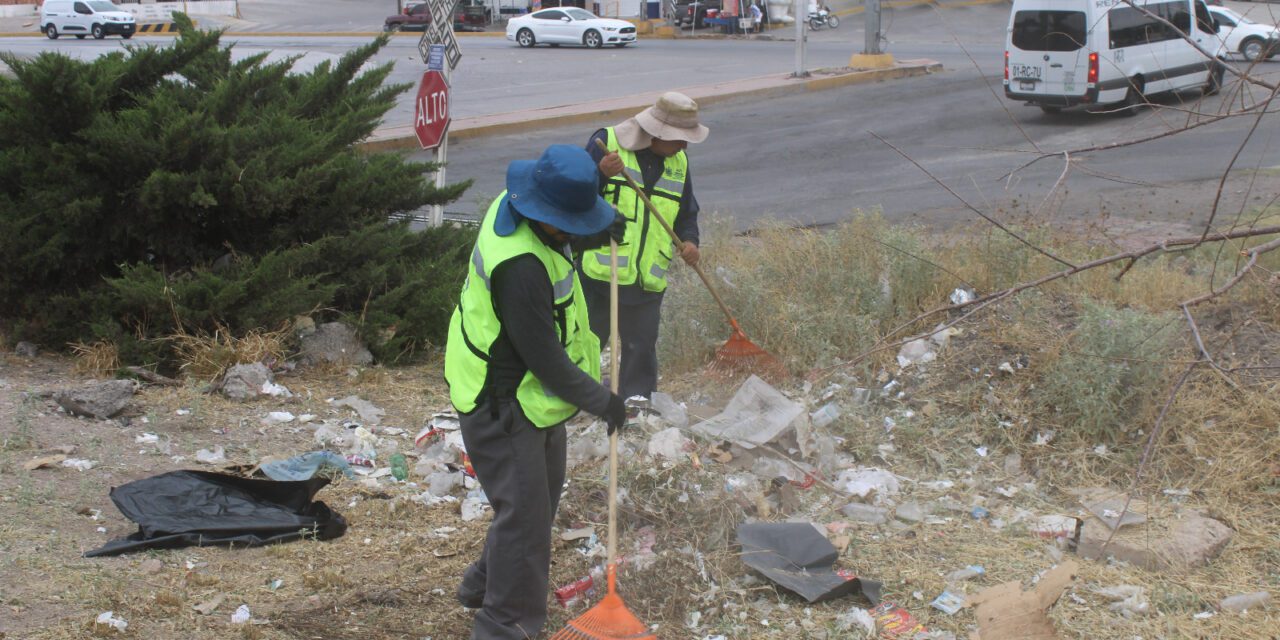 Retira Municipio más de 162 toneladas de basura de calles al sur de la ciudad durante mayo