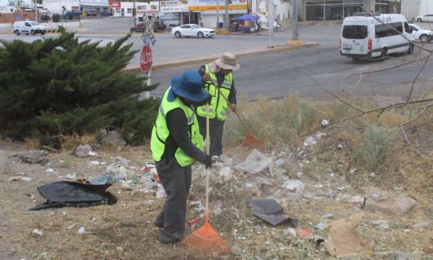 Retira Municipio más de 162 toneladas de basura de calles al sur de la ciudad durante mayo