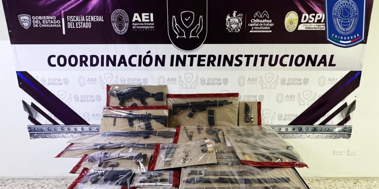 Asegura Fiscalía Zona Centro armas de fuego, cartuchos y evidencia de interés en cateos