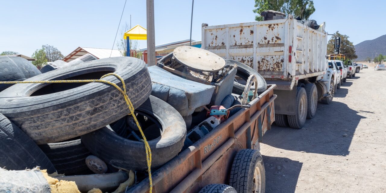 Se recabaron 10 toneladas de basura en ejidos de Cuauhtémoc