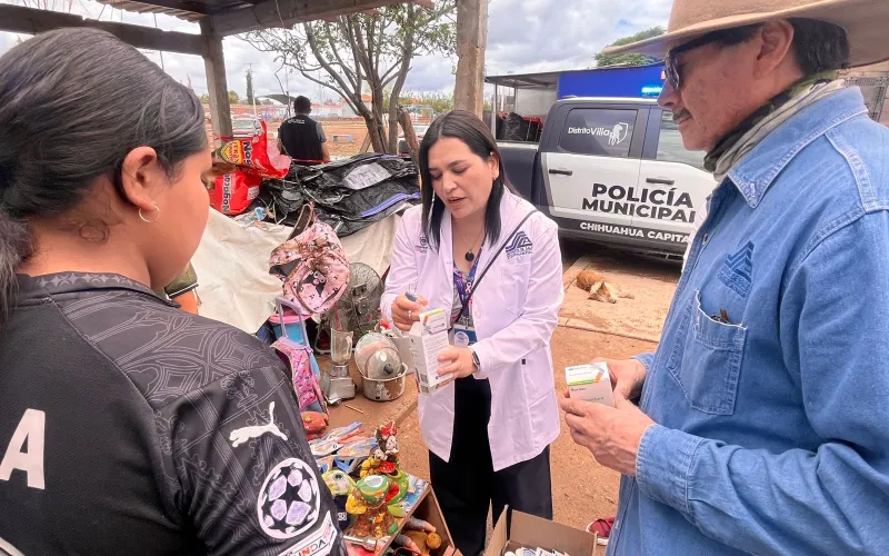 Atiende Secretaría de Salud a familias afectadas por las lluvias