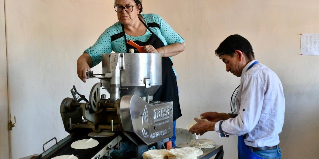 Gobierno de Parral distribuye más de 1,600 kilos de tortillas a bajo costo
