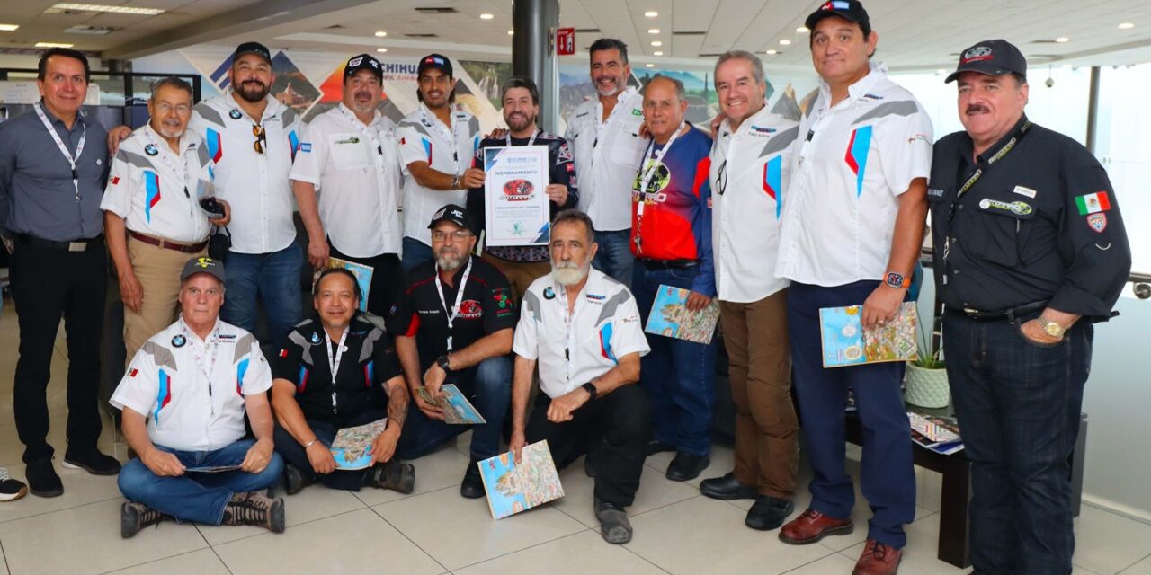 Nombran embajadores del turismo a miembros del club Motorrad Chihuahua