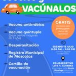 Invitan a vacunar y desparasitar mascotas desde tu auto en Polideportivo