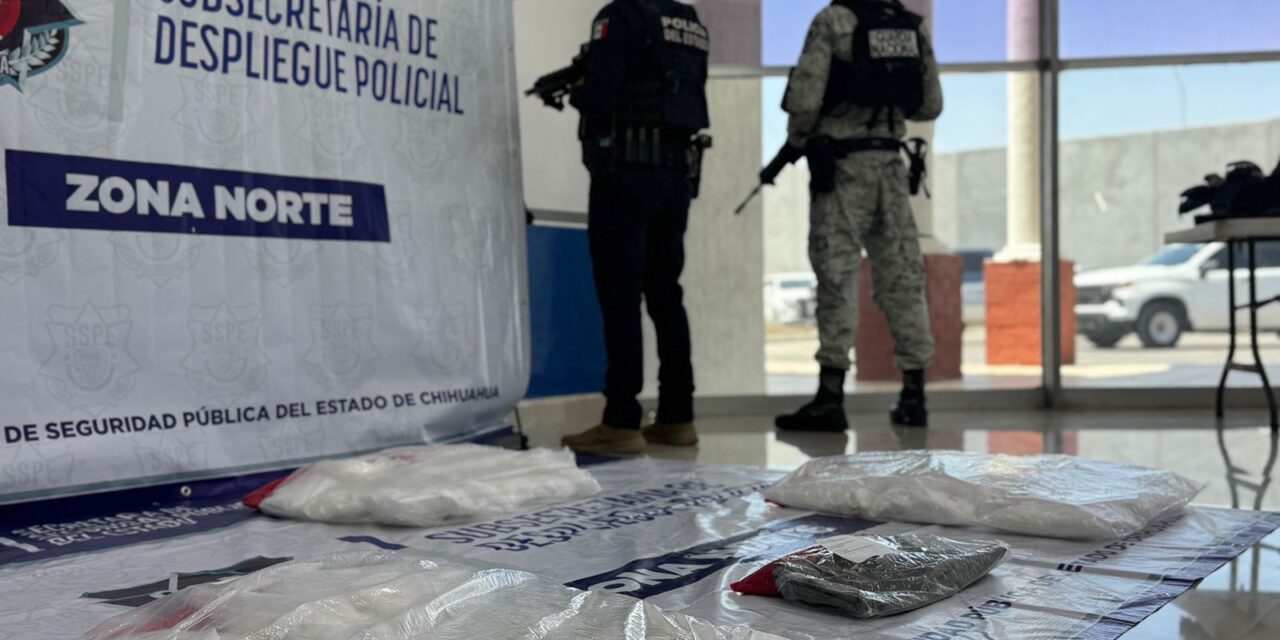 Incautó Policía del Estado más de 26 kilogramos de cristal