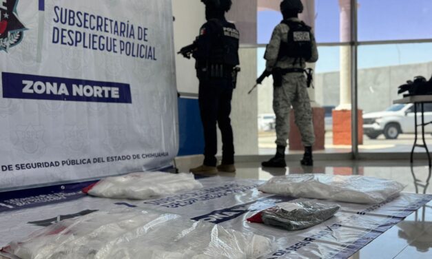Incautó Policía del Estado más de 26 kilogramos de cristal