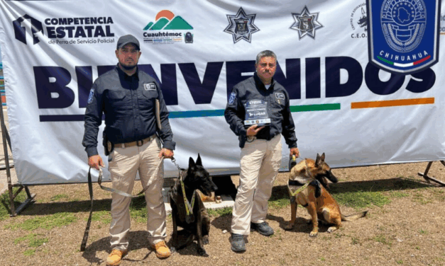 Ganan binomios caninos de la Zona Centro Competencia Estatal de Perro de Servicio Policial