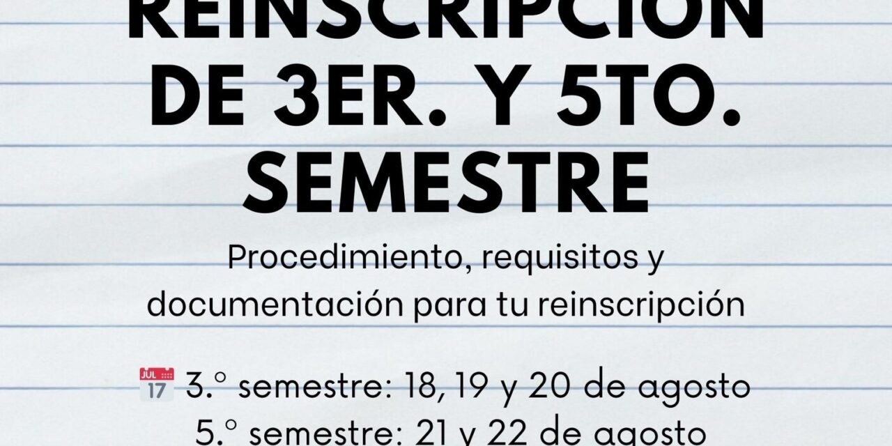 Inician hoy reinscripciones al CBTIS 122