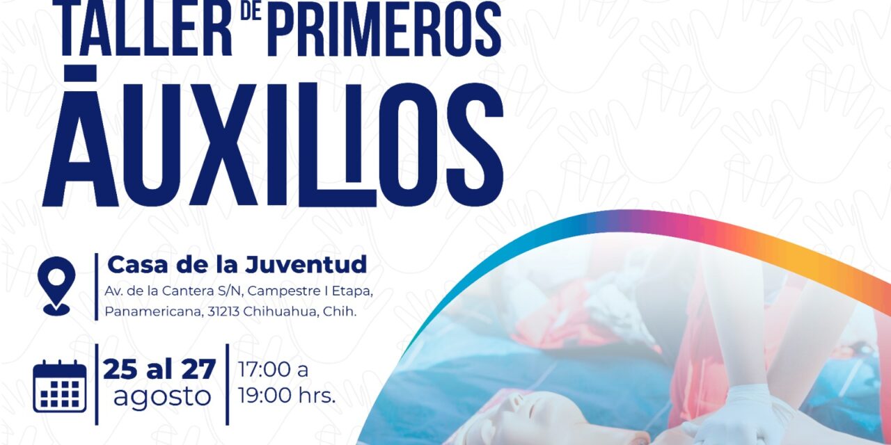 Invitan al taller de primeros auxilios para jóvenes
