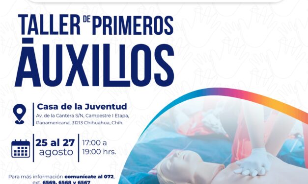 Invitan al taller de primeros auxilios para jóvenes