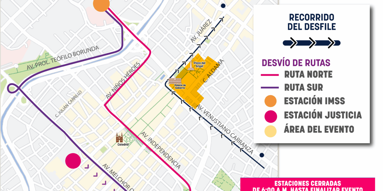 Ojo, habrá desvío de la ruta troncal del Bowí por desfile  