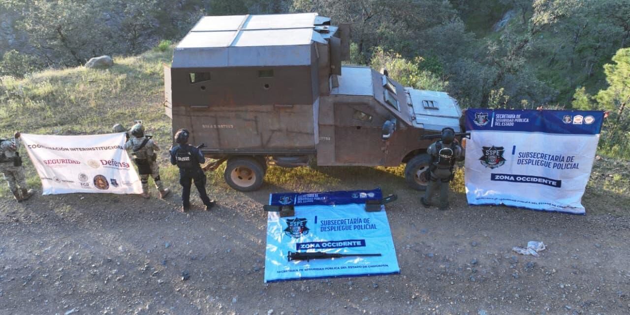  Asegura SSPE vehículo “monstruo” en Moris