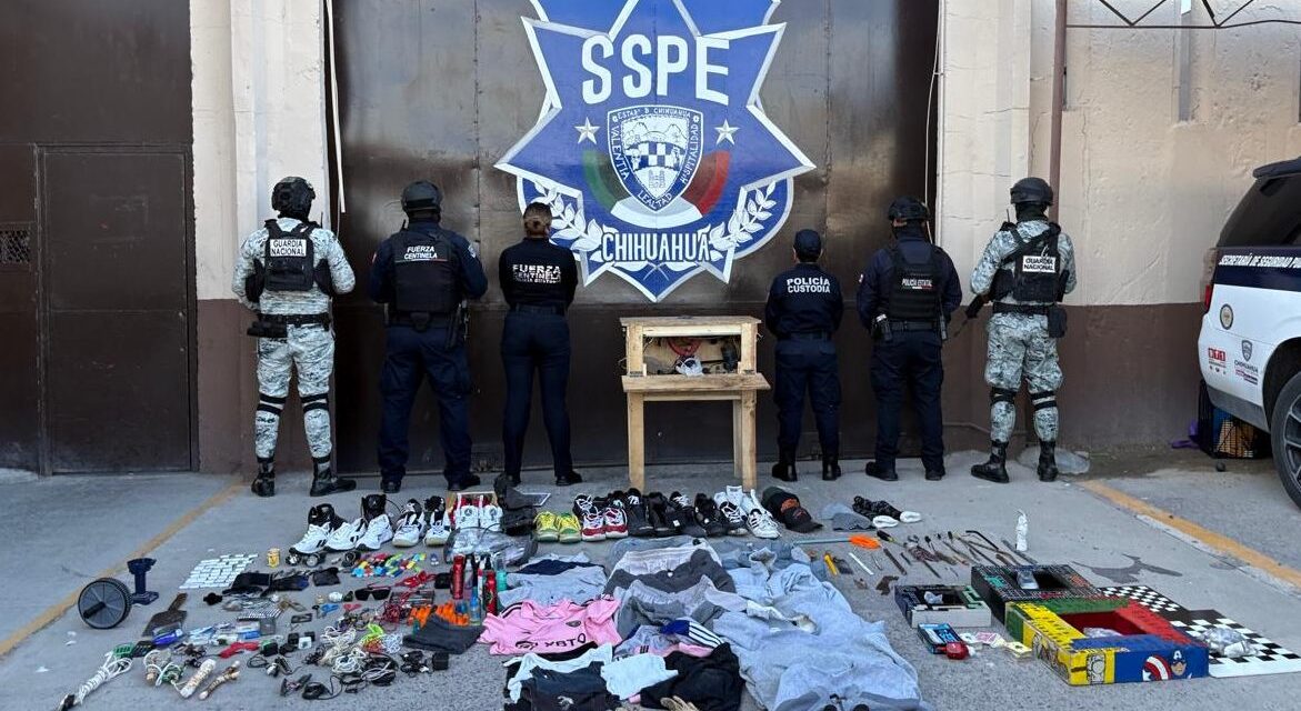 Realiza Policía del Estado revisión extraordinaria en Cereso No.3