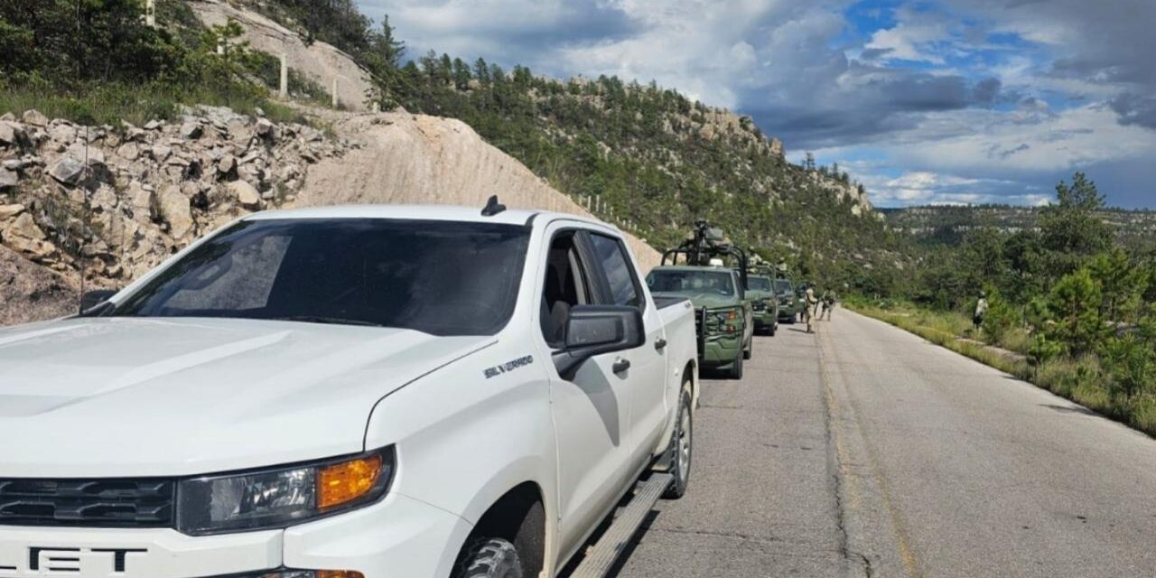 Atiende Operativo Conjunto reporte de disparos y sujetos armados en Sisoguichi