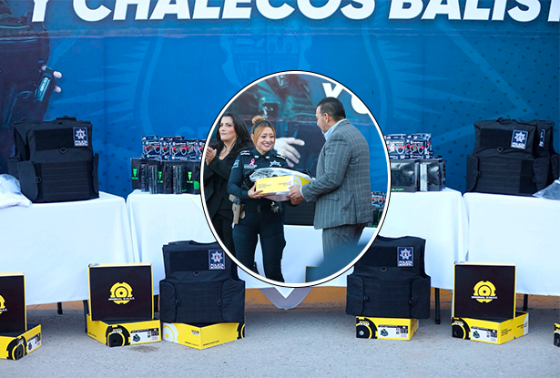 Entregan uniformes y chalecos balísticos a personal de la SSPM y Seguridad Vial