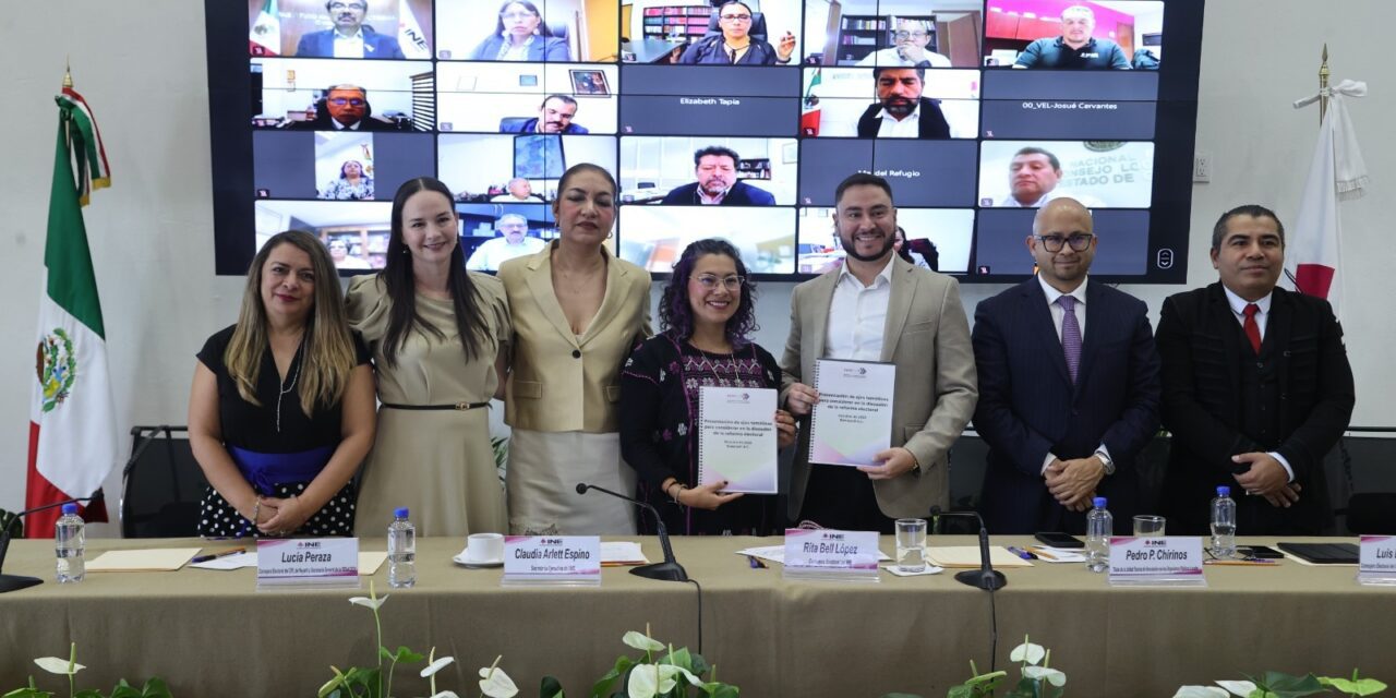 Recibe INE propuesta de Renacedi para fortalecer democracia inclusiva