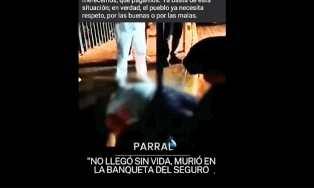 Condena PRI muerte de mujer al exterior del IMSS en Parral por falta de atención