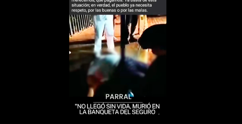 Condena PRI muerte de mujer al exterior del IMSS en Parral por falta de atención