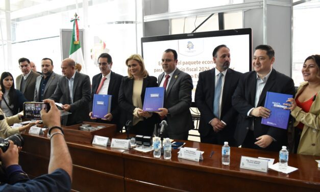 Recibe Congreso del Estado el Paquete Económico 2026