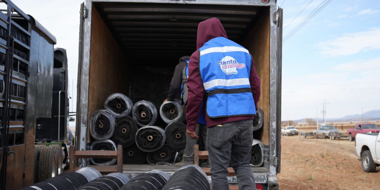 Entrega Desarrollo Rural mallas antigranizo a más de 200 productores manzaneros