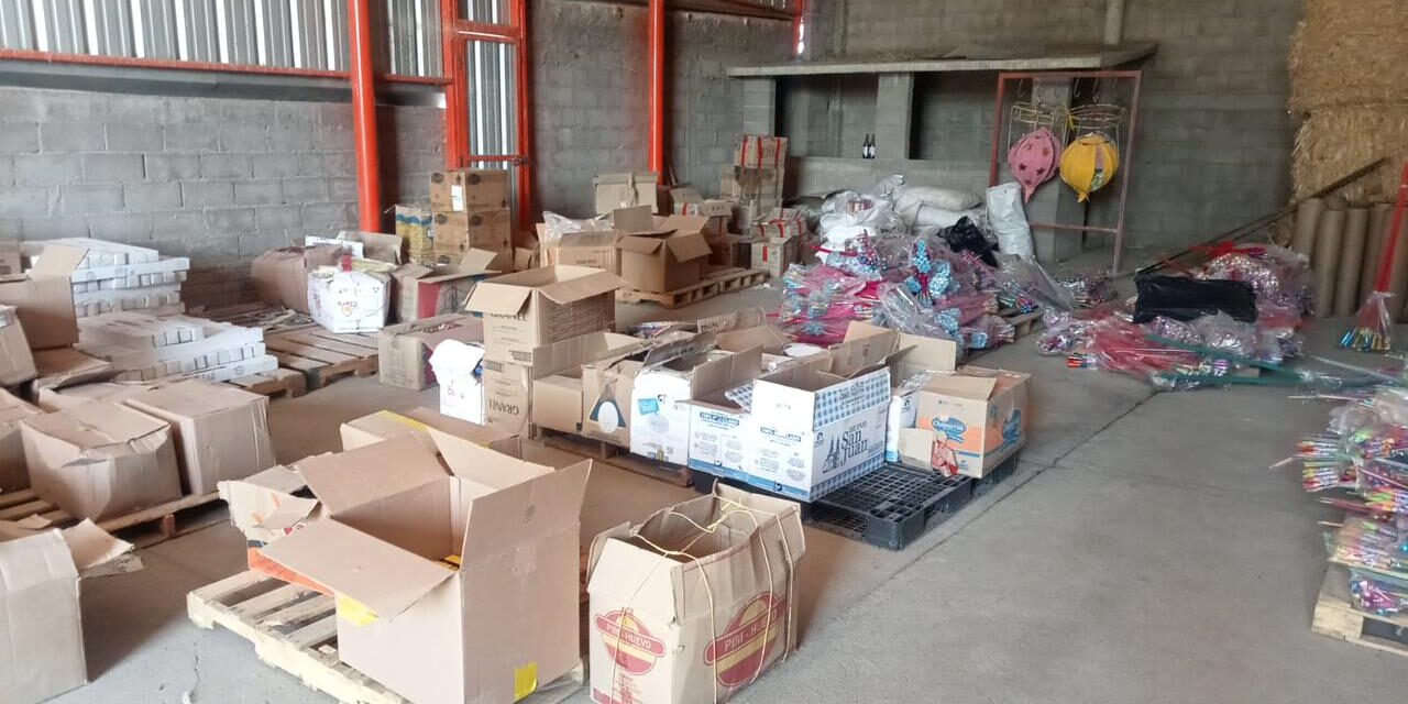 Decomisan en Delicias más de 2 toneladas de explosivos y pirotecnia en Ejido El 10