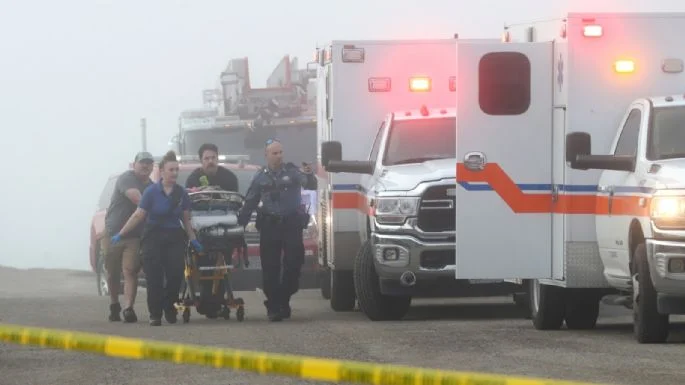 Avión de la Marina se estrella en Galveston, Texas; reportan al menos dos muertos