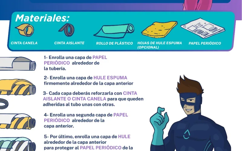 Emite JMAS Chihuahua recomendaciones para la protección de tuberías