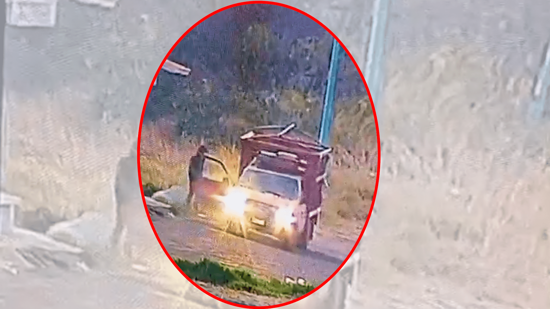 Graban momento en que abandonan cuerpo