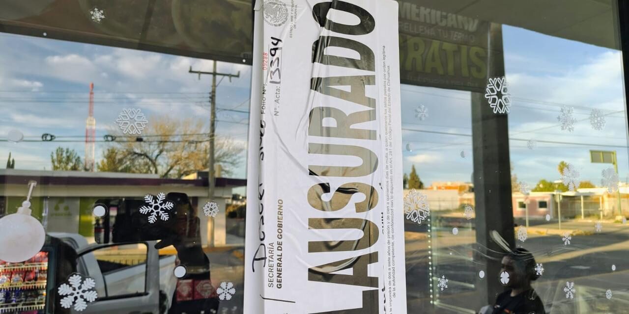 Clausura gobernación 12 establecimientos durante la última semana