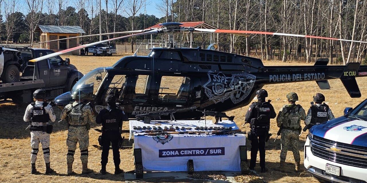 Tras ataque armado SSPE asegura arsenal en Guachochi