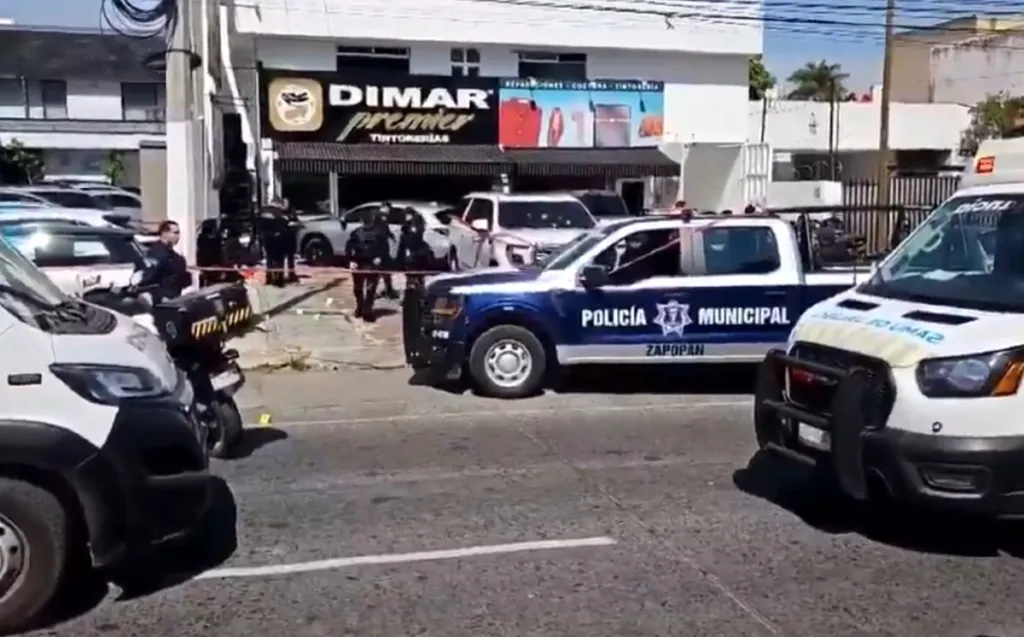 Balacera en Zapopan deja cinco heridos y un muerto