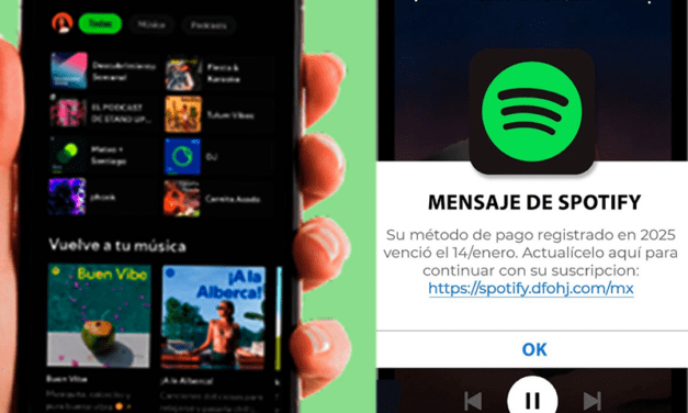 No es Spotify; alerta policía cibernética por fraudes vía mensaje SMS