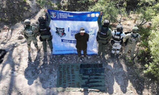 Arrestan a sujeto en posesión de arsenal en el municipio de Moris