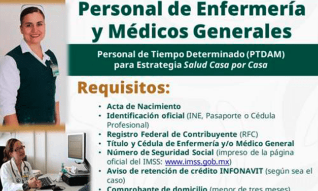 Abre IMSS Chihuahua convocatoria para contratación