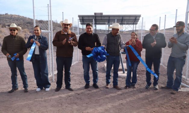 Inaugura JCAS pozo de agua potable en Rancho de Peña, Santa Isabel
