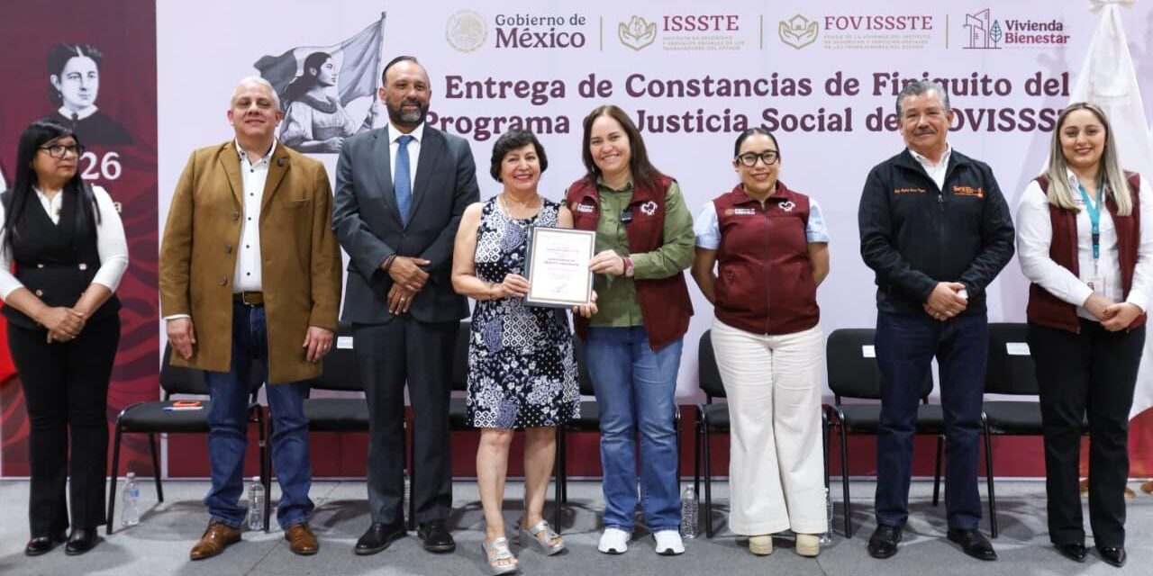  Reciben más de 300 familias Constancia de Finiquito del FOVISSSTE